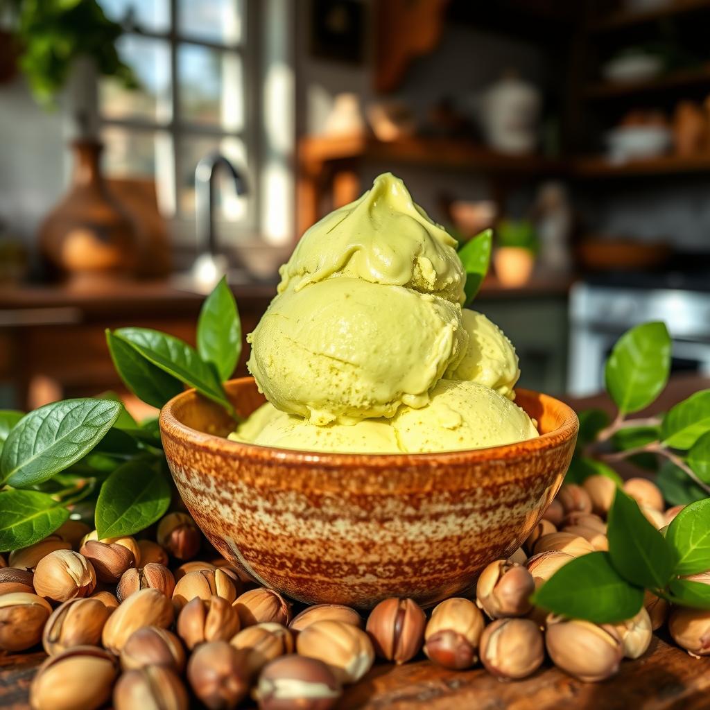 Authentic Pistachio Ice Cream Origins