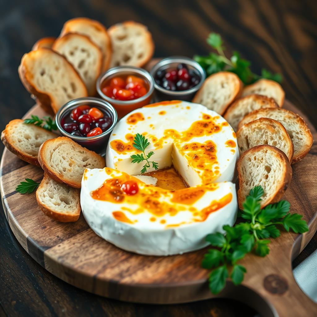 Brie Cheese and Jam Appetizer