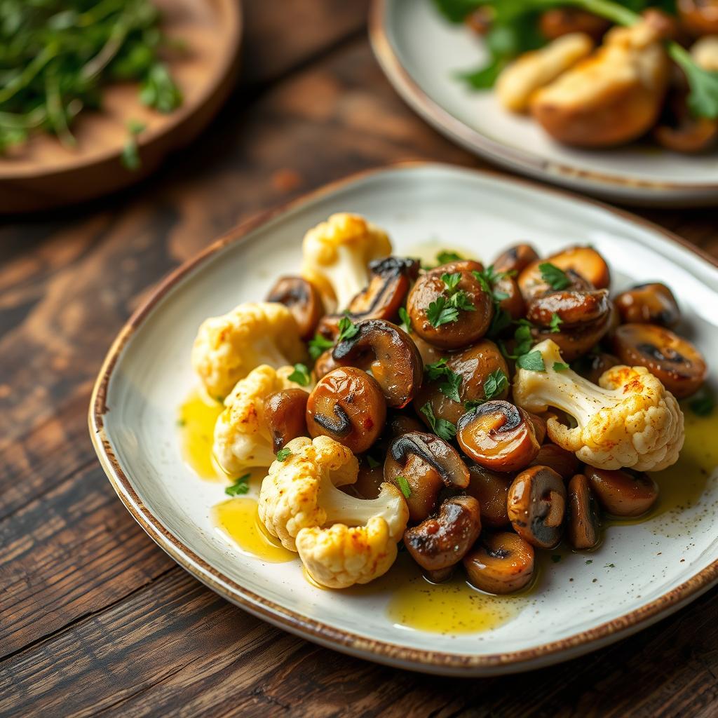 Cauliflower Mushroom Dish