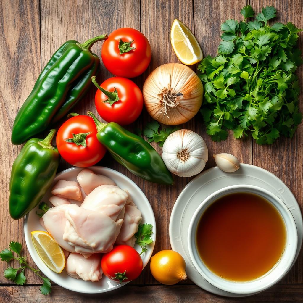 Chicken Poblano Soup Ingredients