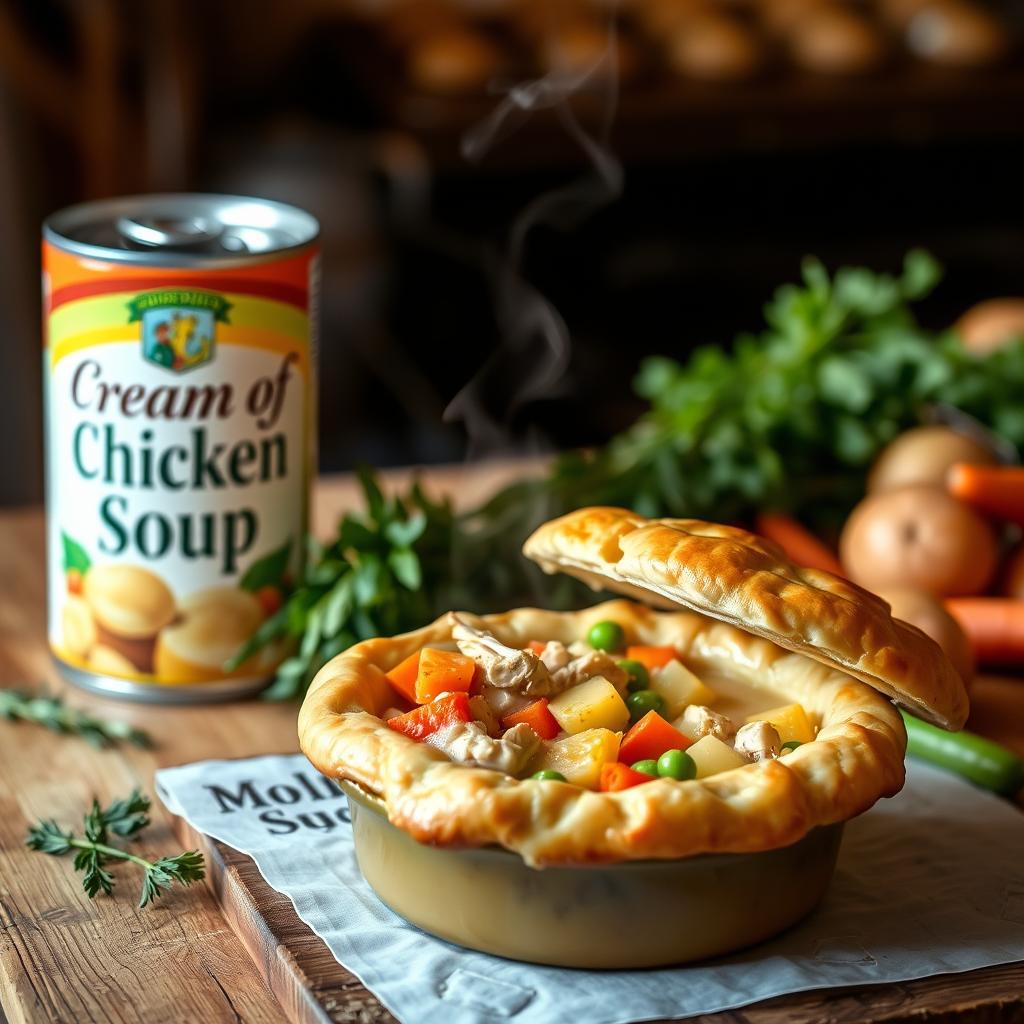 Cream of Chicken Soup in Pot Pie