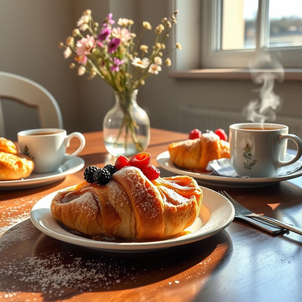 Croissant Toast Breakfast Delight