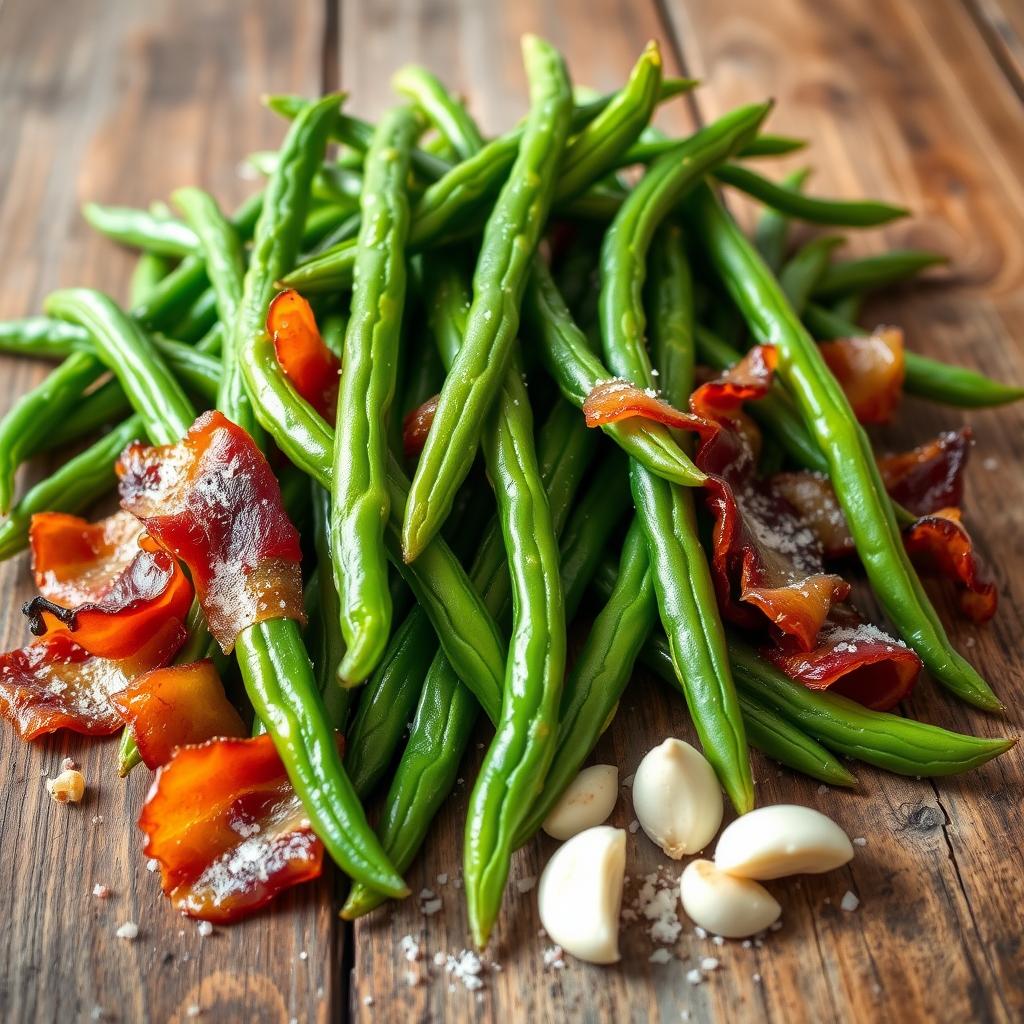 Fresh Green Beans with Bacon Ingredients