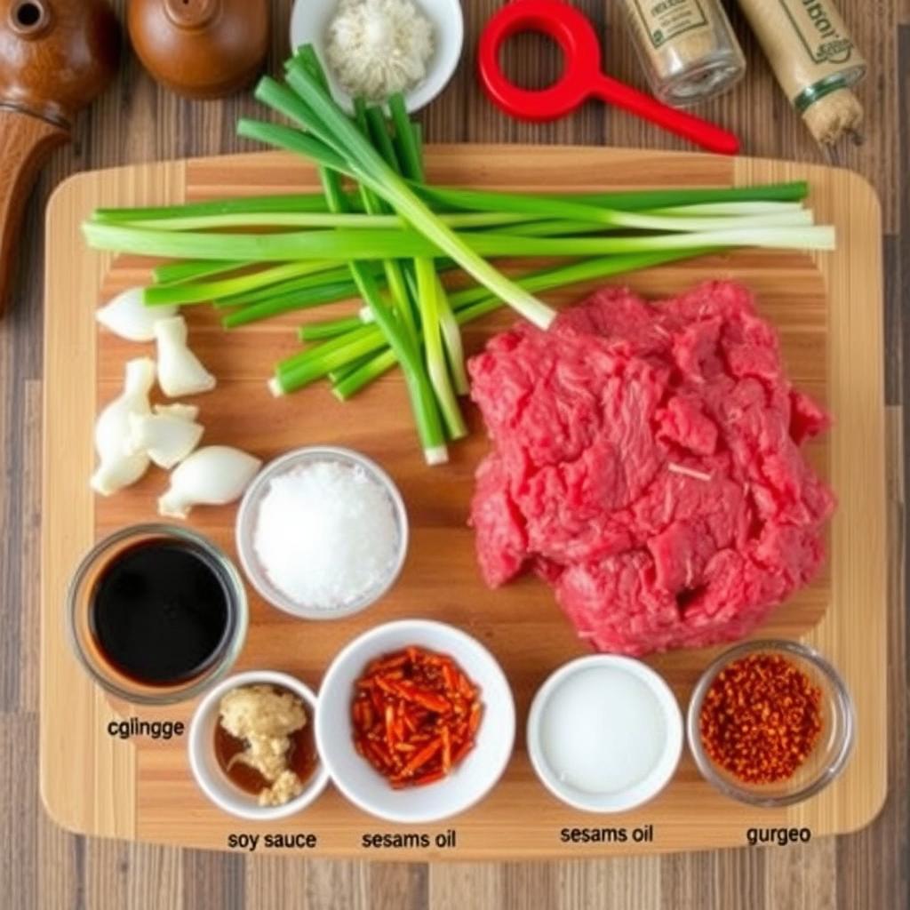 Ground Beef Bulgogi Ingredients