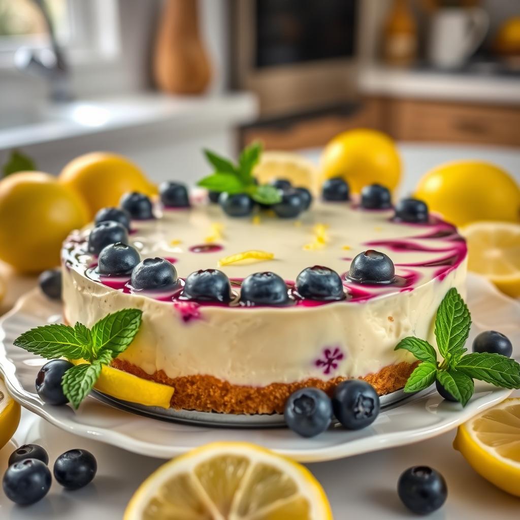 Lemon Blueberry Cheesecake Dessert