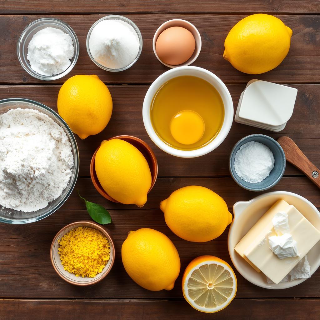 Lemon Brownies Ingredients