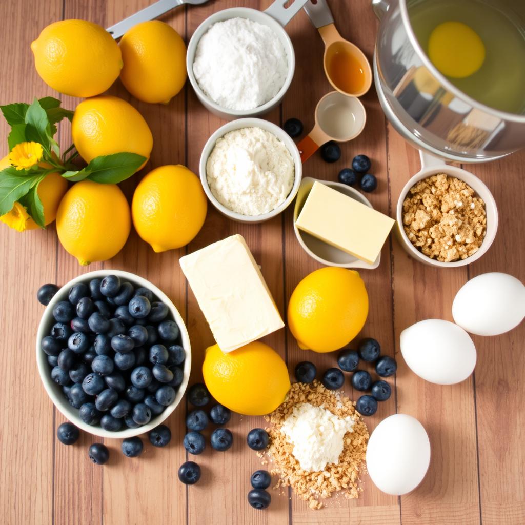 Lemon Cheesecake Ingredients