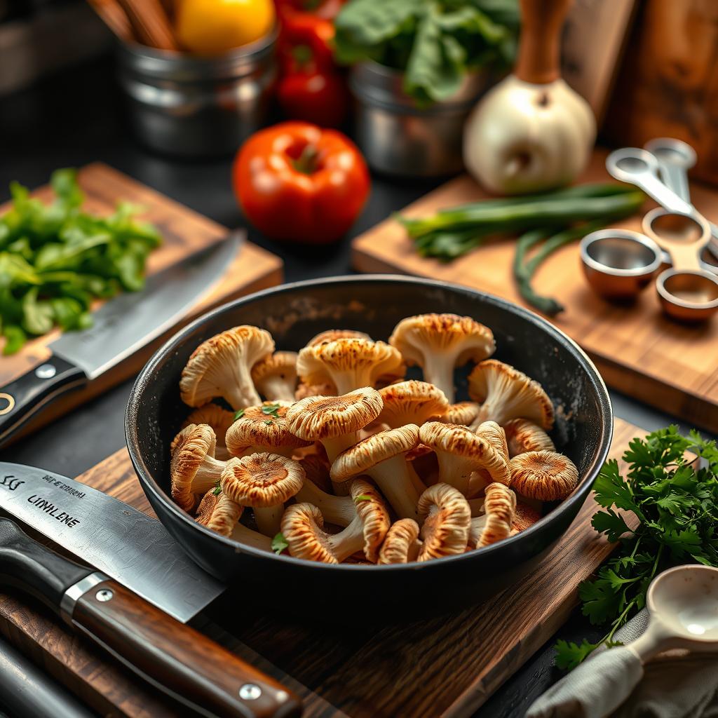 Mushroom cooking