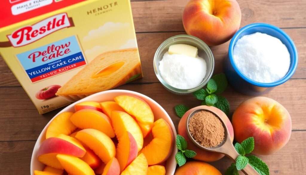 Peach cobbler ingredients