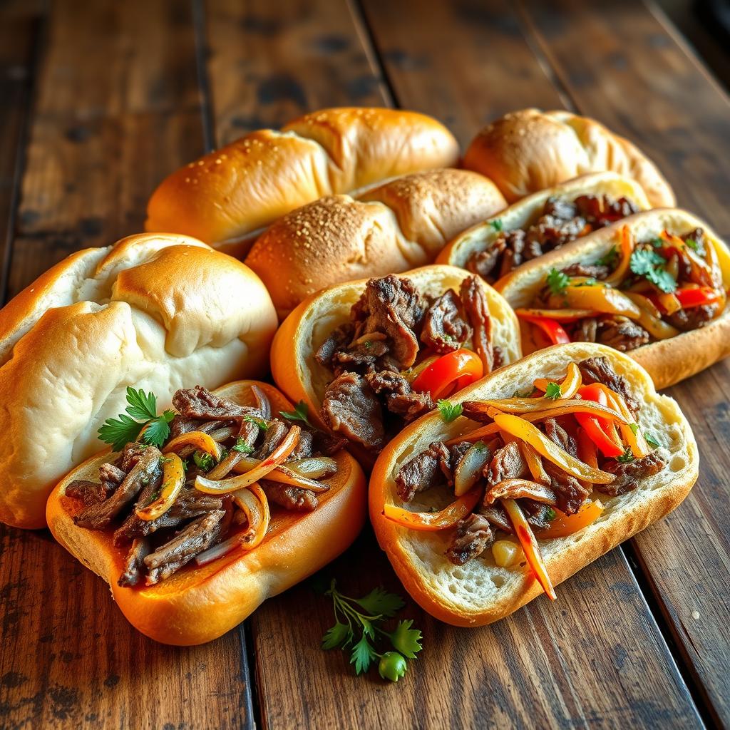 Philadelphia Cheesesteak Bread Varieties