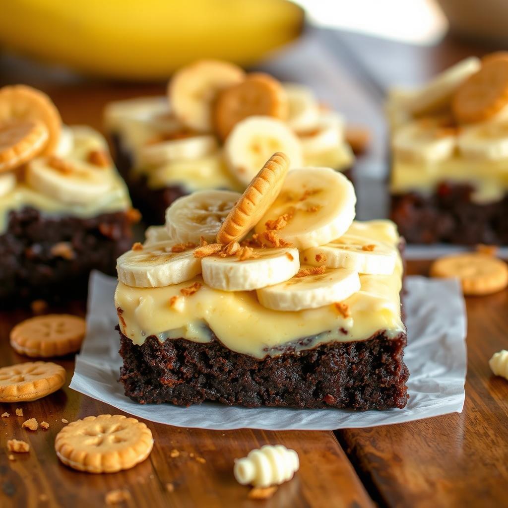 Southern Banana Pudding Brownies