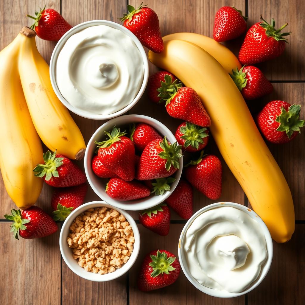 Strawberry Banana Pudding Ingredients