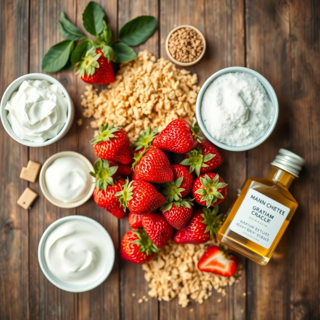 Strawberry Cheesecake Ice Cream Ingredients