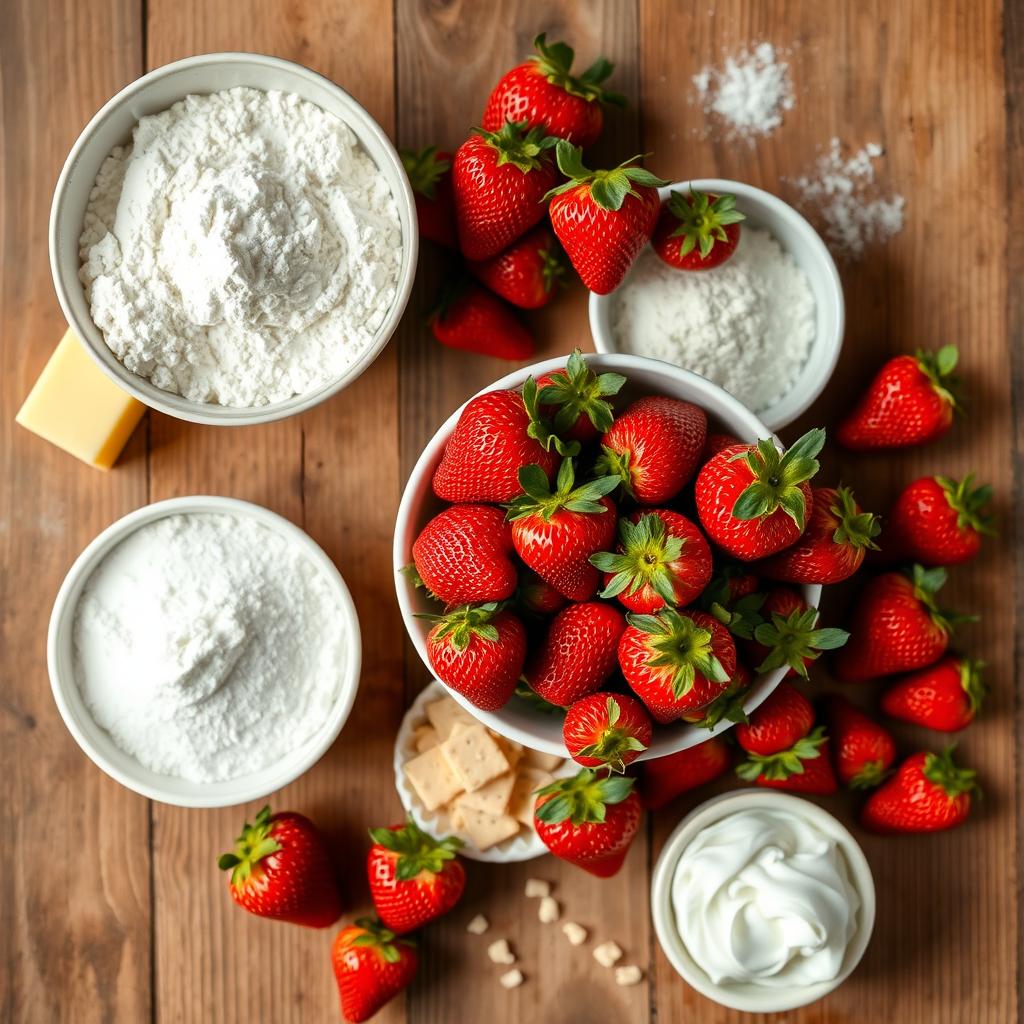 Strawberry Crunch Cake Ingredients