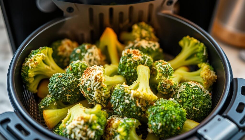 air frying broccoli