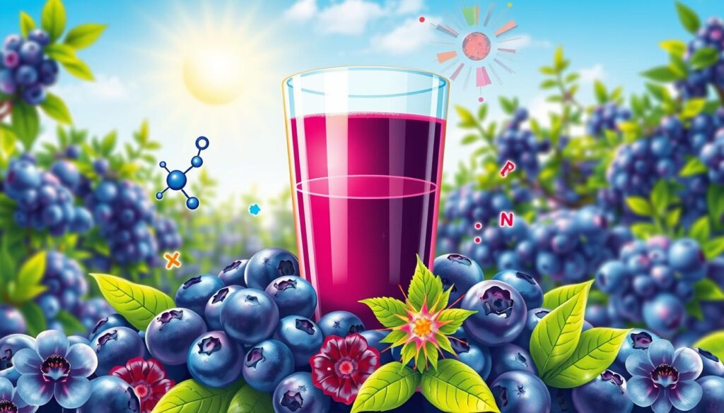 antioxidants in blueberry juice