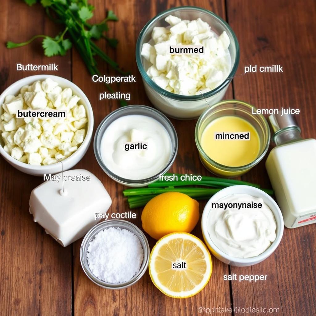 blue cheese dressing ingredients
