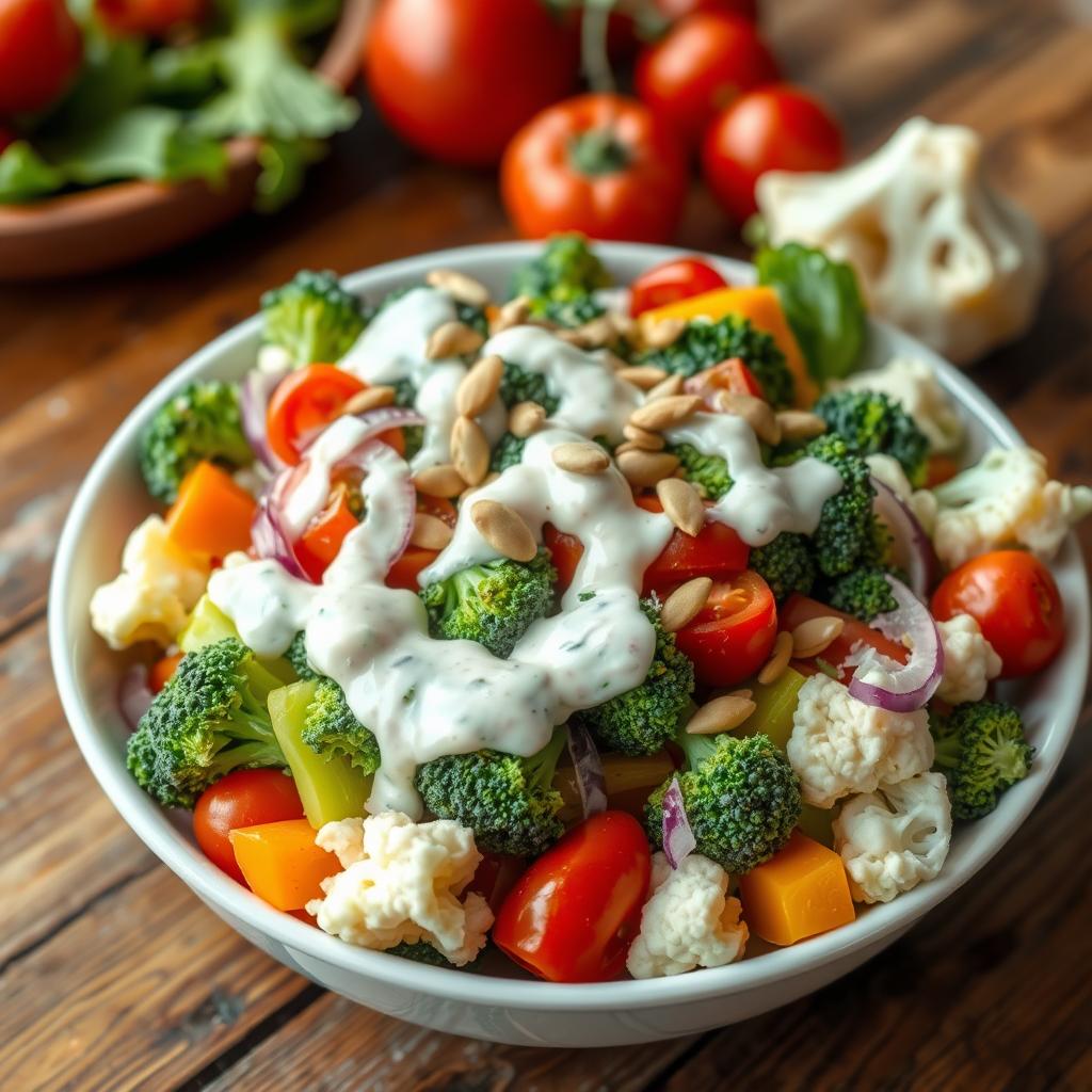 broccoli cauliflower salad recipe