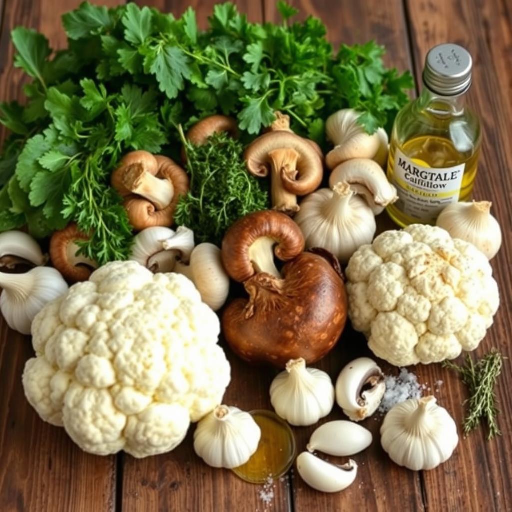 cauliflower mushroom recipe ingredients