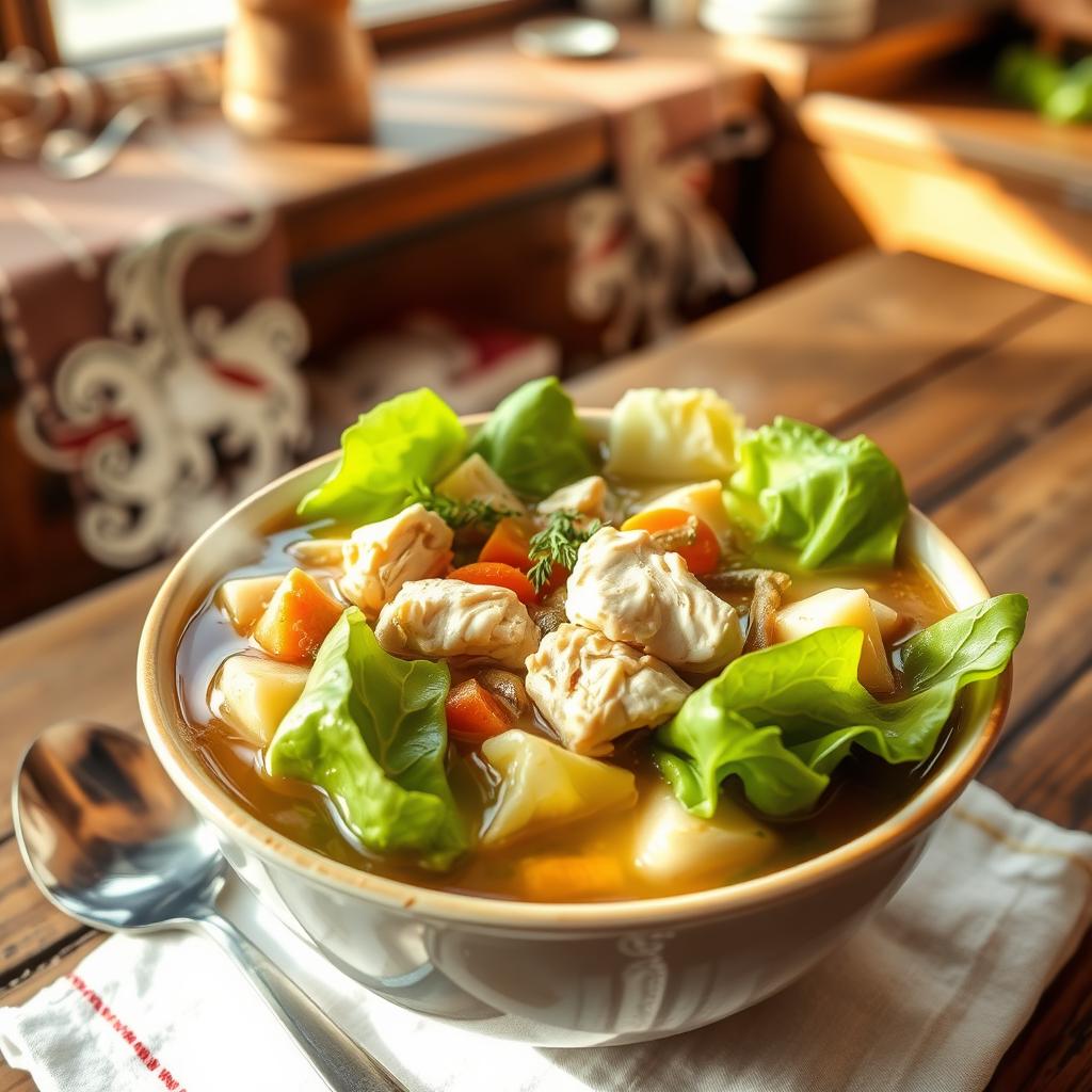 chicken and cabbage soup