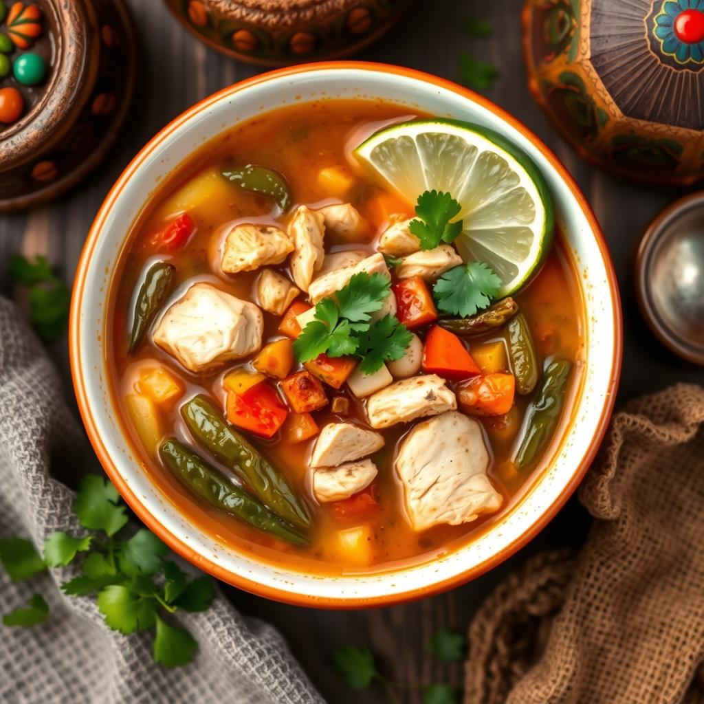 chicken poblano soup