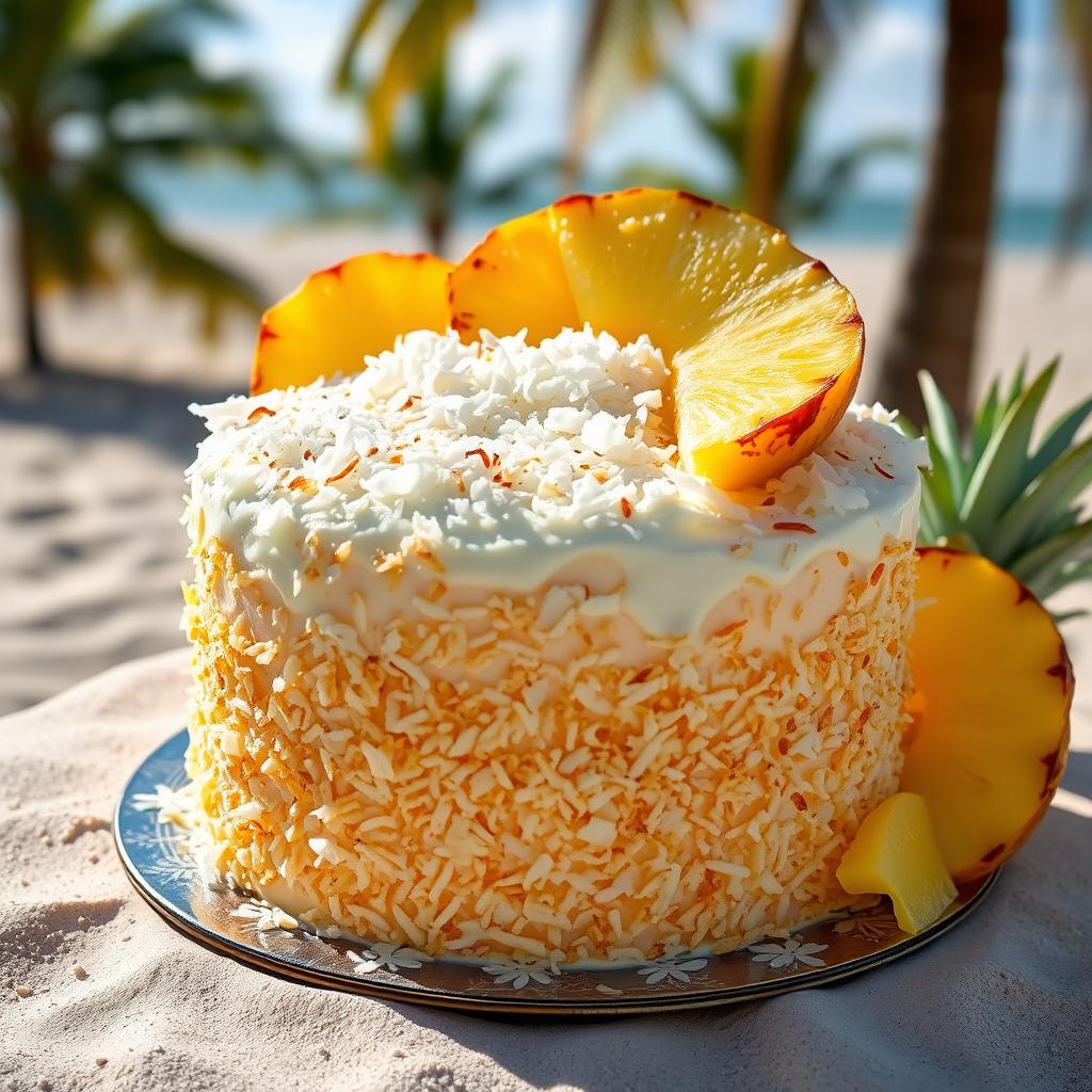 coconut and pineapple cake