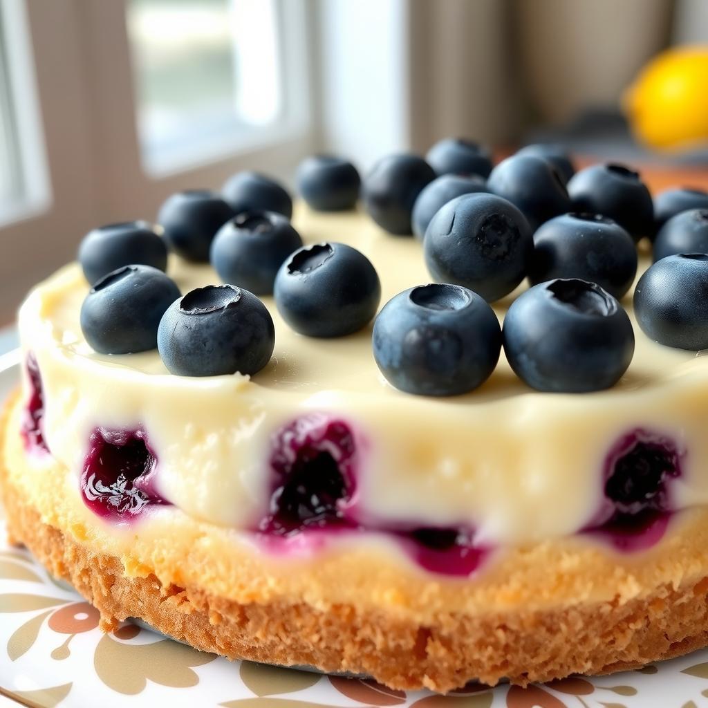 lemon blueberry cheesecake