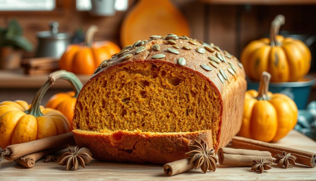 pumpkin sourdough bread