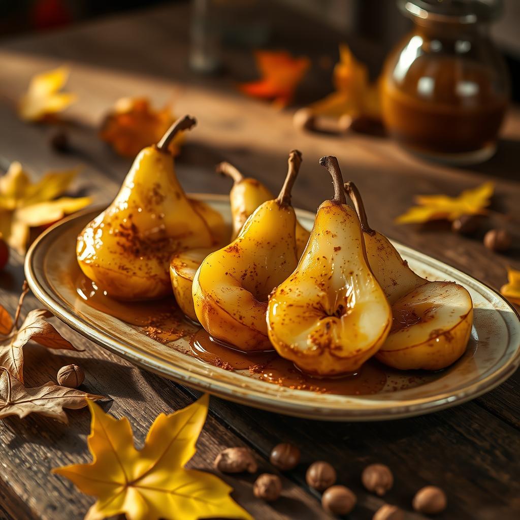 roasted pears