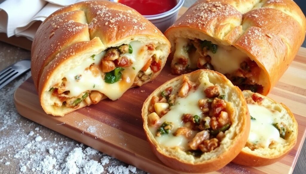 stuffed cheesy bread