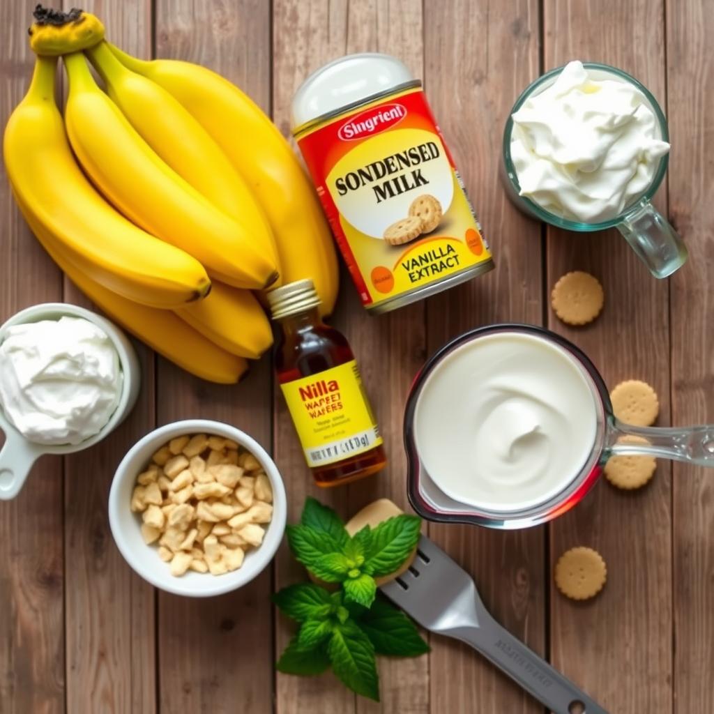 Banana Pudding Ingredients