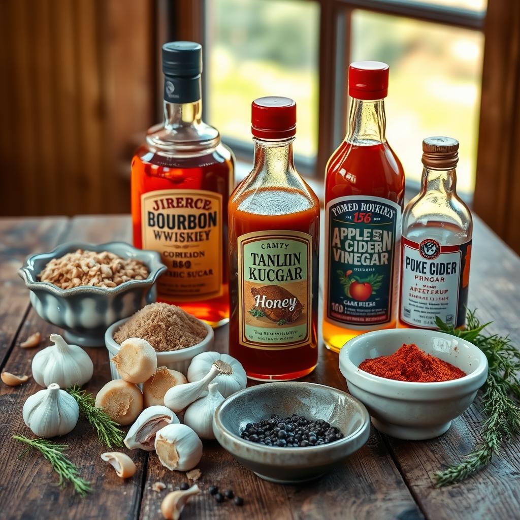 Bourbon BBQ Sauce Ingredients