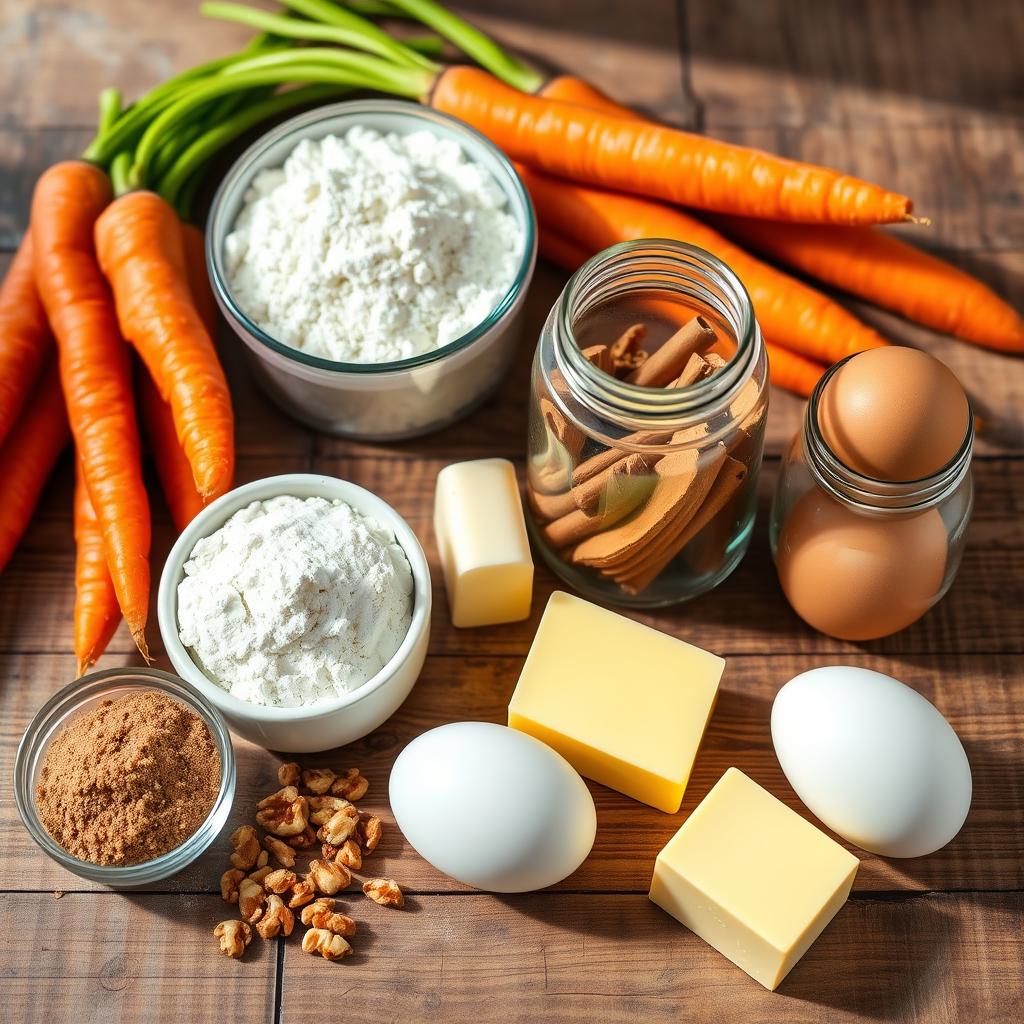 Carrot Cake Cinnamon Rolls Ingredients