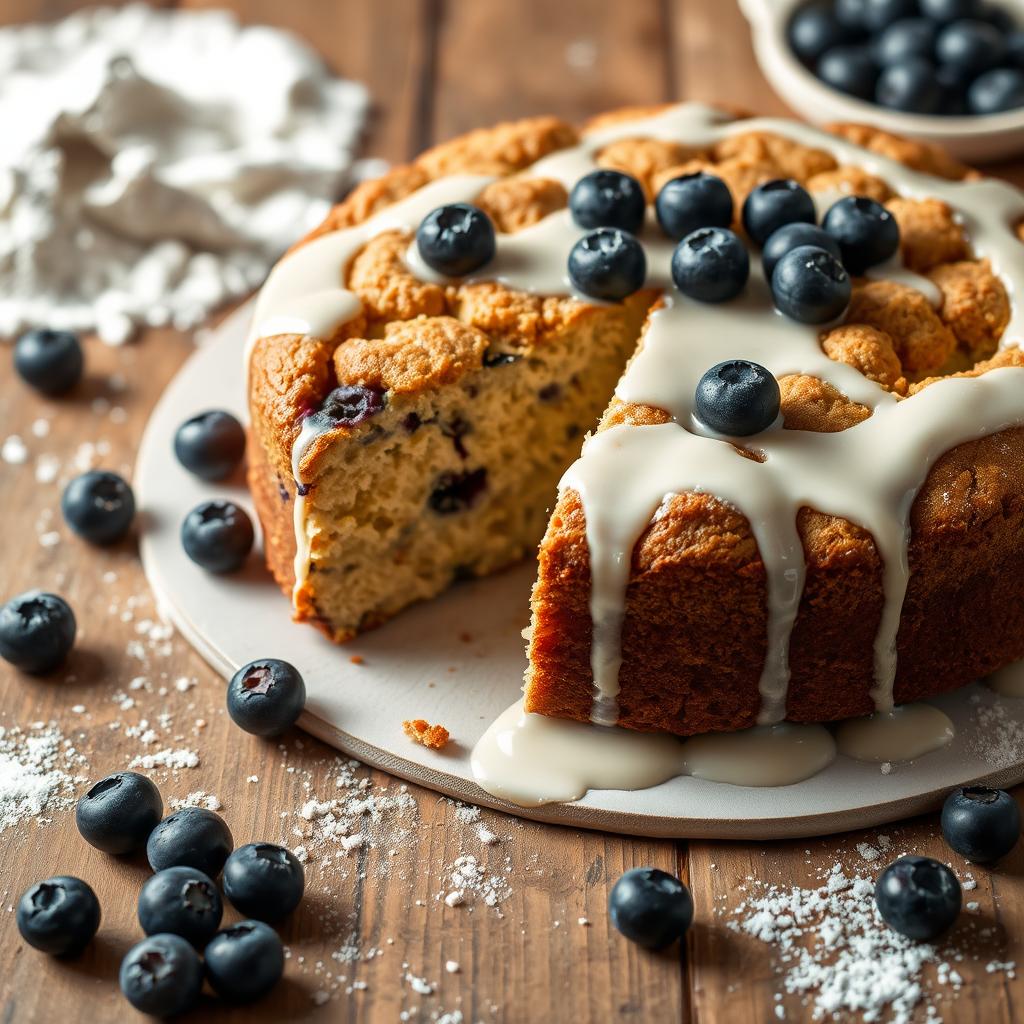 Classic Coffee Cake with Blueberry Sour Cream