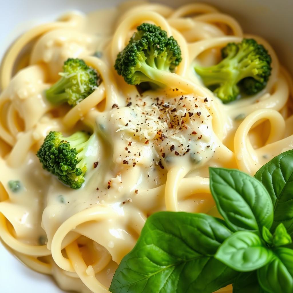 Creamy Broccoli Alfredo Pasta