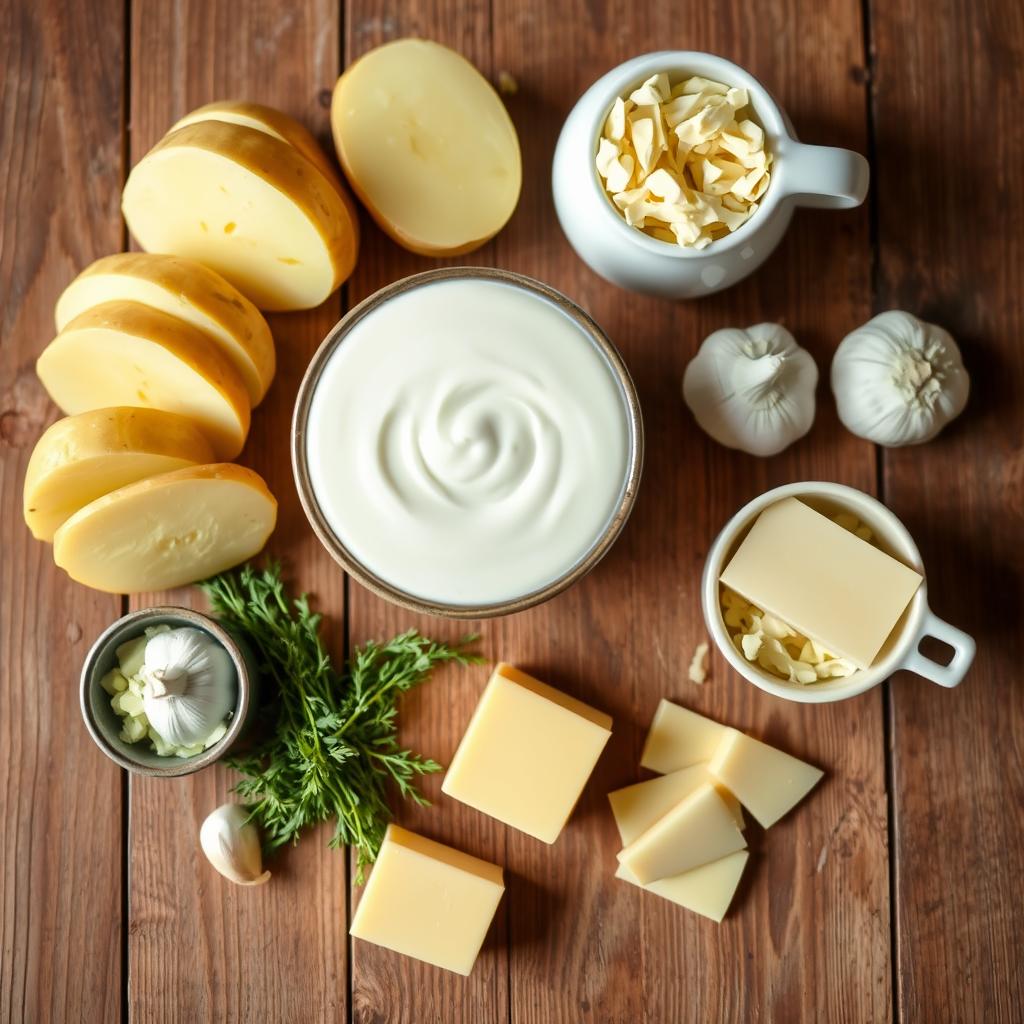 Creamy Potato Bake Ingredients