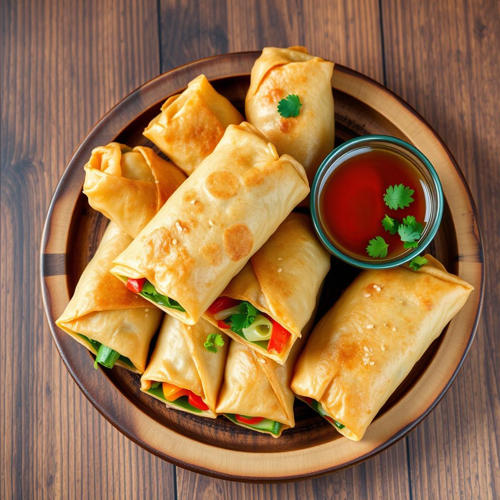 Crispy Spring Rolls Vegetarian Appetizers