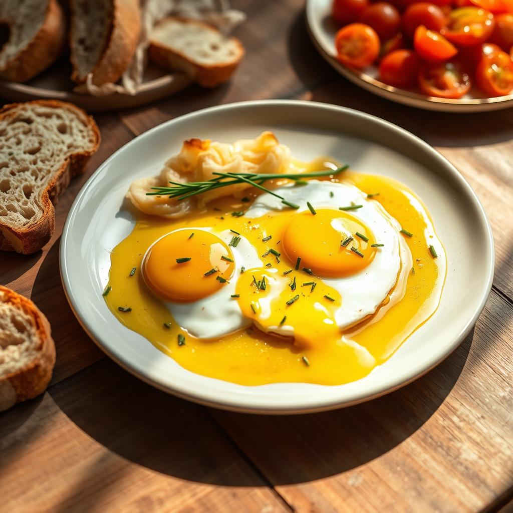 Garlic Butter Eggs Breakfast