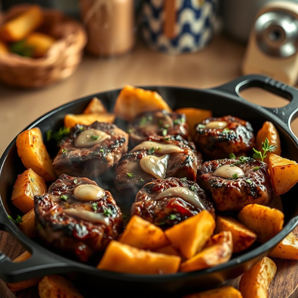 Garlic Butter Steak Bites Dinner