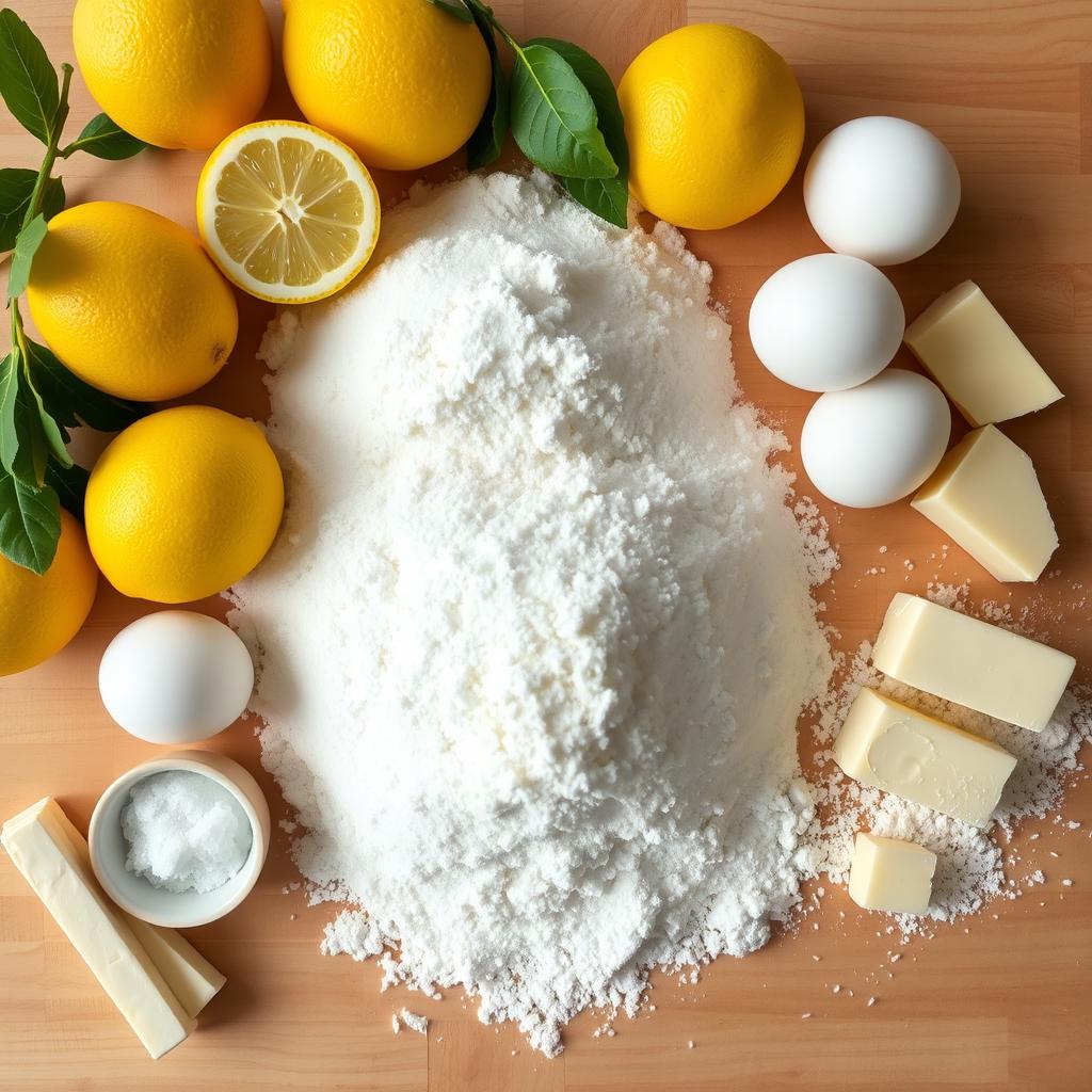 Ingredients for Lemon Bars