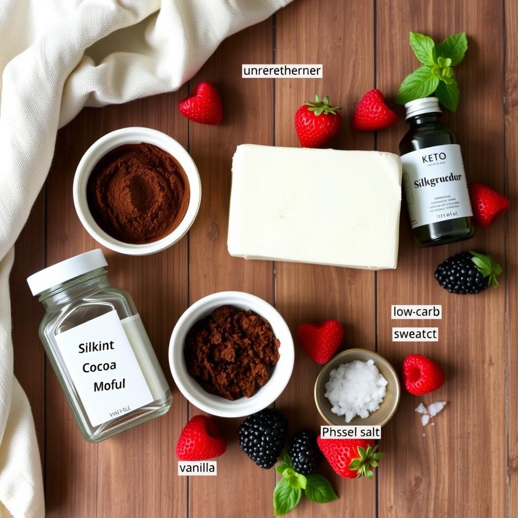 Keto Silken Tofu Pudding Ingredients