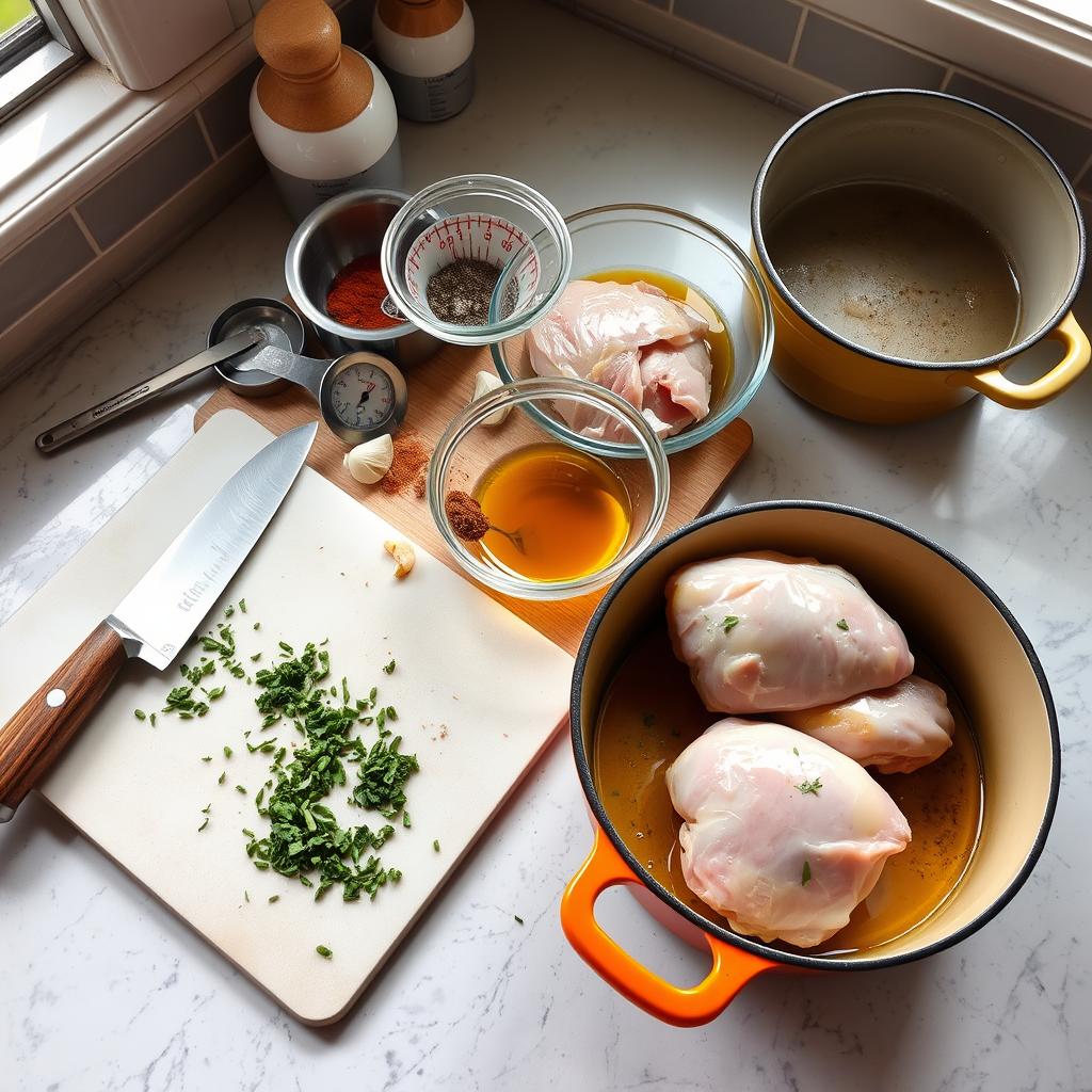 Kitchen Tools for Chicken Thigh Preparation