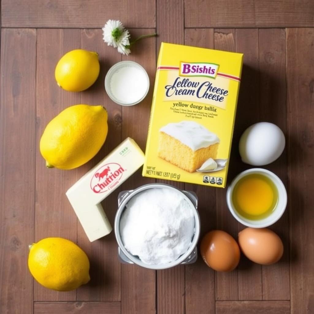 Lemon Cream Cheese Dump Cake Ingredients