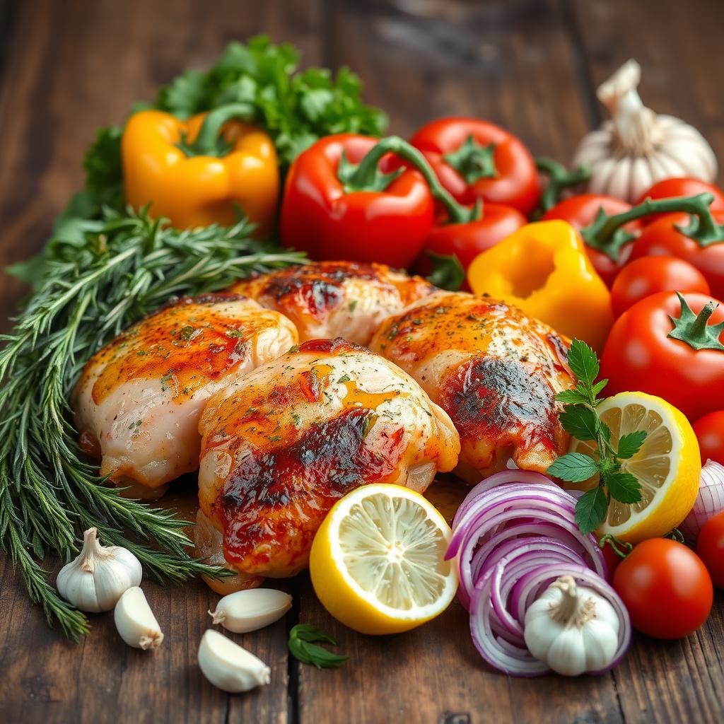 Mediterranean Barbecue Chicken Ingredients