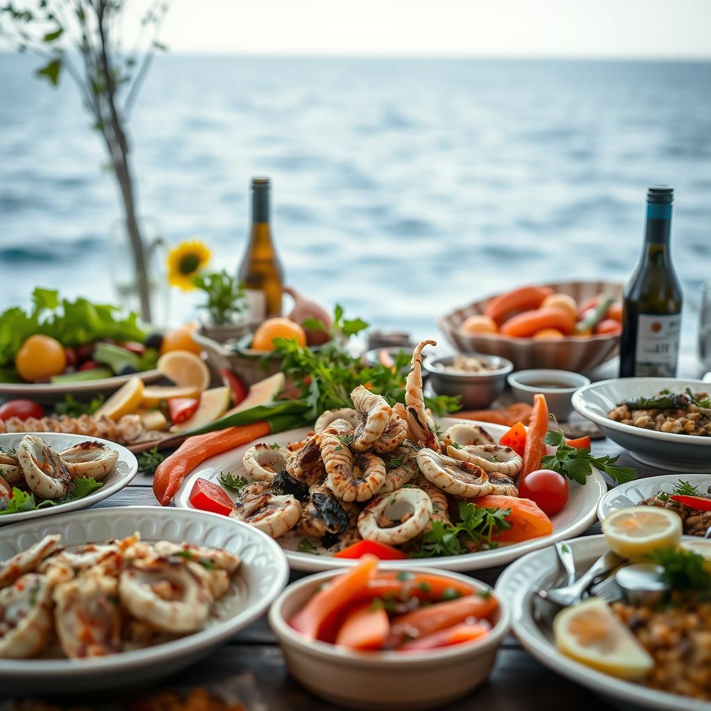 Mediterranean seafood cuisine history