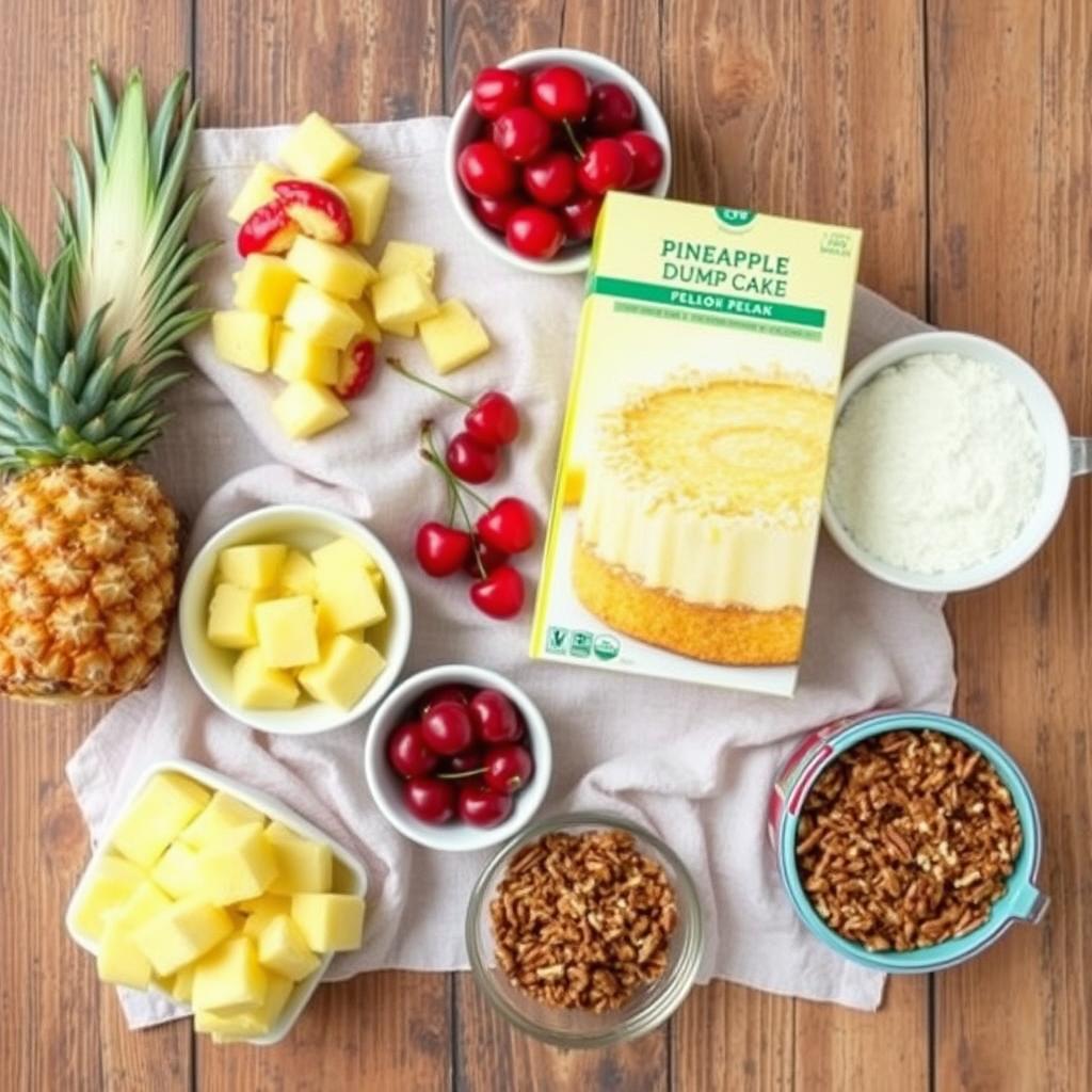 Pineapple Cherry Cake Ingredients