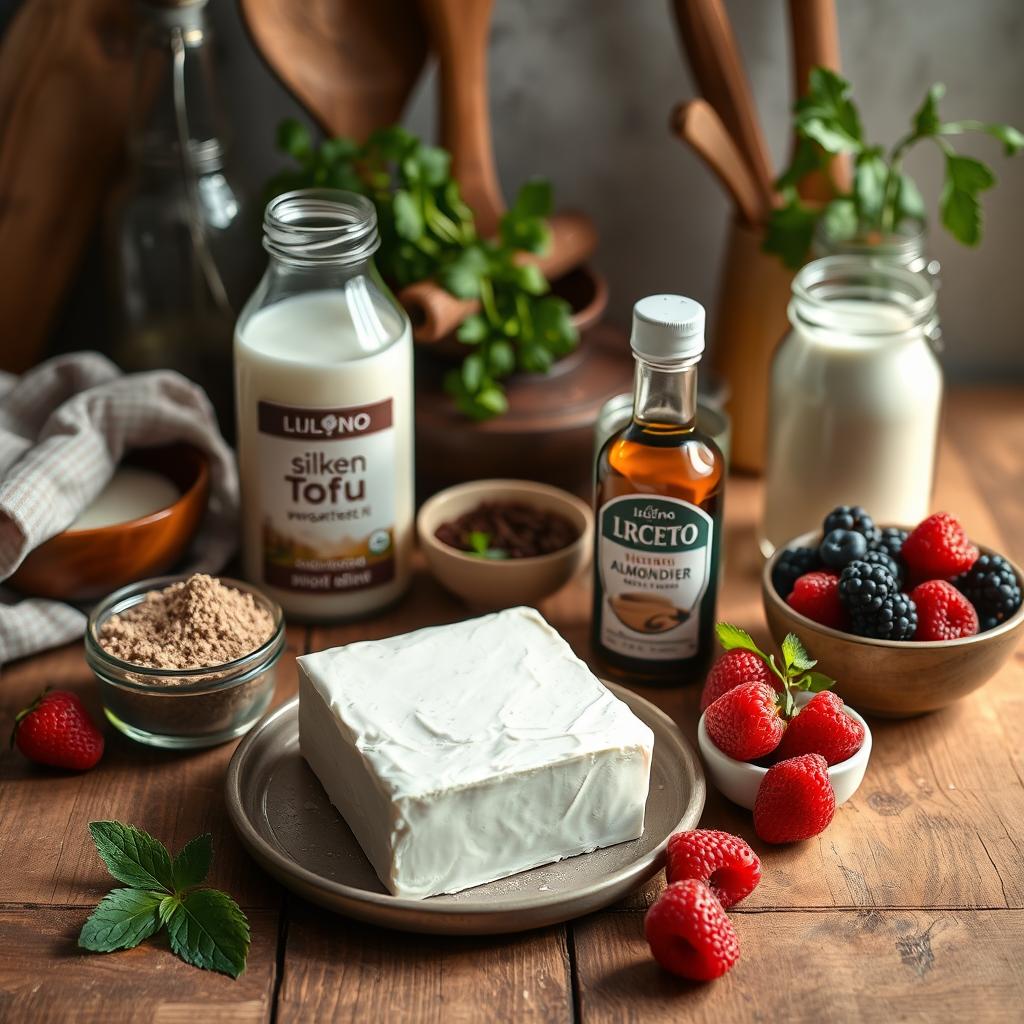 Silken Tofu Keto Dessert Ingredients