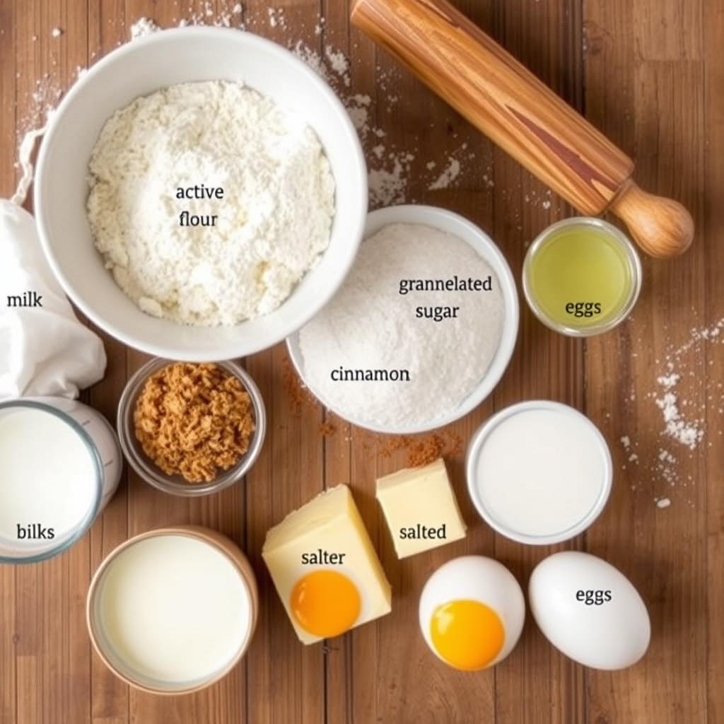 Sourdough Cinnamon Roll Ingredients