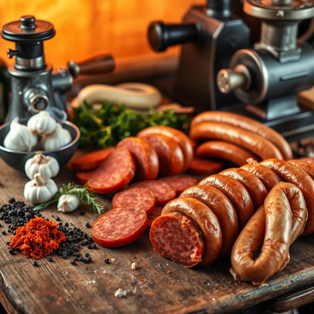 Traditional Andouille Sausage Preparation