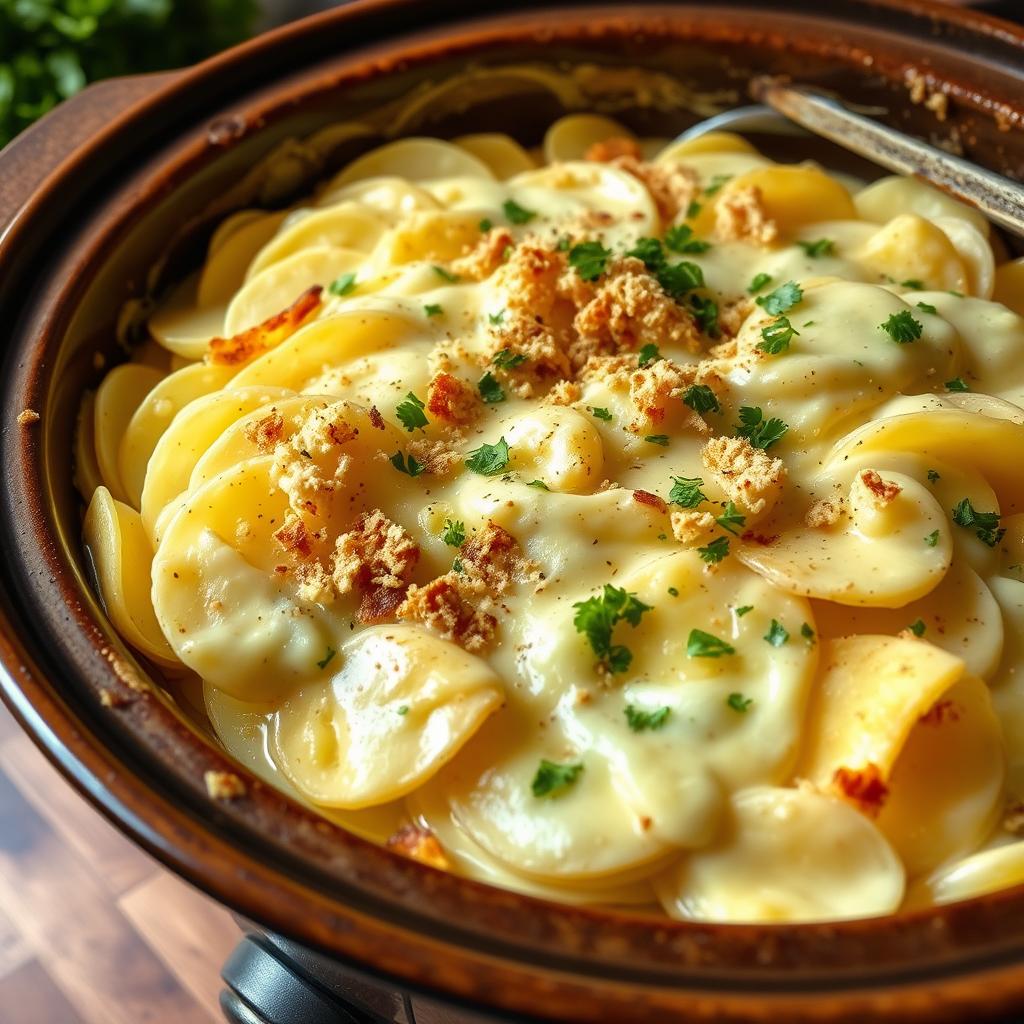 au gratin potatoes in crock pot